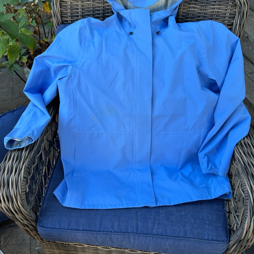 Lands' End Light Blue ,all lined, rain, wind breaker. New